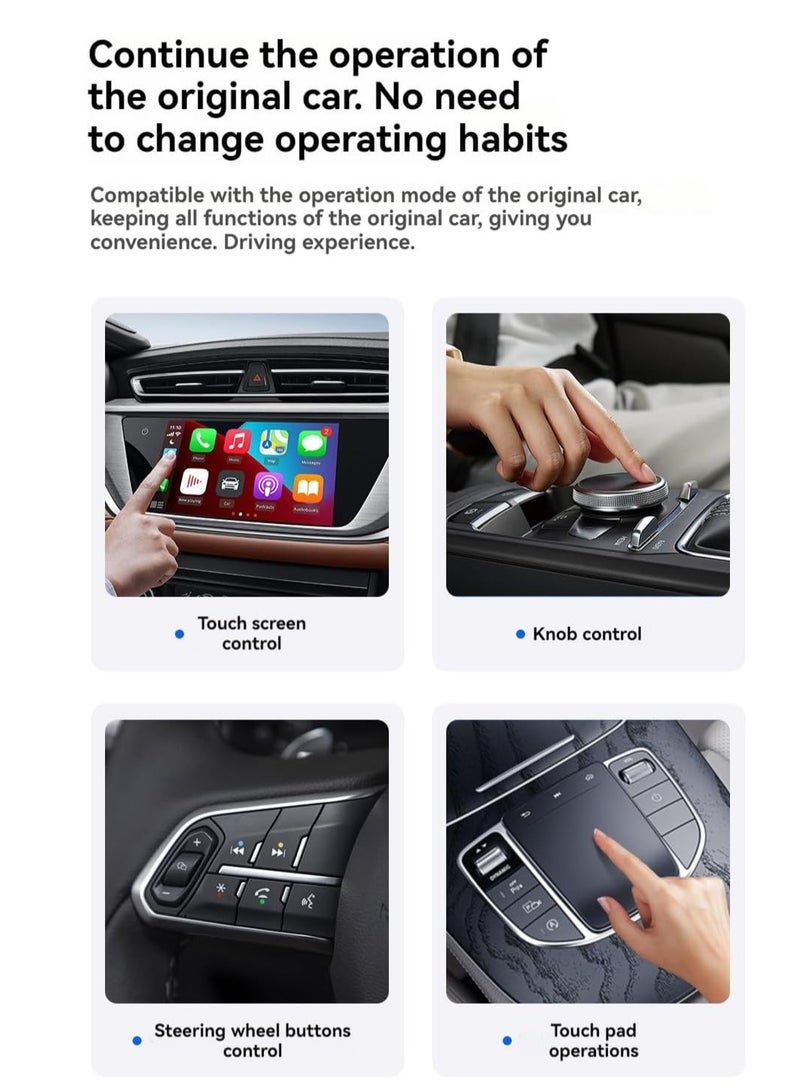 Wireless Carplay Adapter Converts Wired to Carplay Dongle for Wireless Control Plug - Image 5