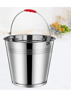 Holder water pail fire pit bucket metal bucket drip grease bucket coal storage holder farm bucket horse bucket ice bucket Stainless steel Multipurpose container