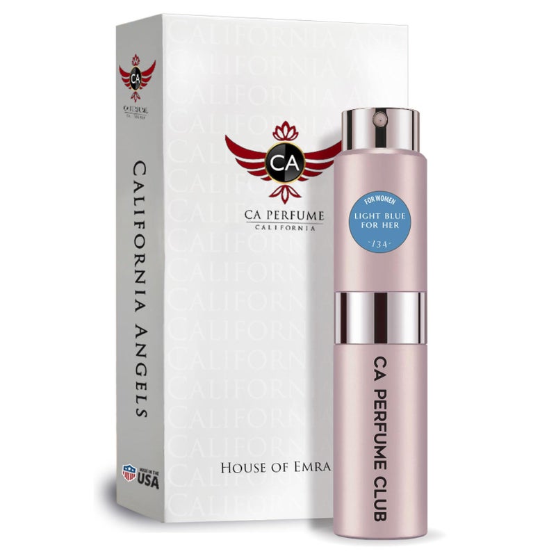CA Perfume Impression of Light Blue For Her Replica Version Fragrance Dupes Concentrated Long Lasting Eau de Parfum Spray Refillable Atomizer Bottle 027 Fl Oz8mlX1