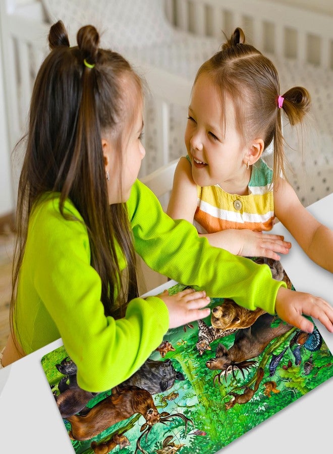 BRIJBASI Animals of America Puzzle Box for Kids – 100 Piece Jigsaw Puzzle | Travel Brain Games for Children Ages 6-12 | Great Birthday Gifts for Girls and Boys - Image 4