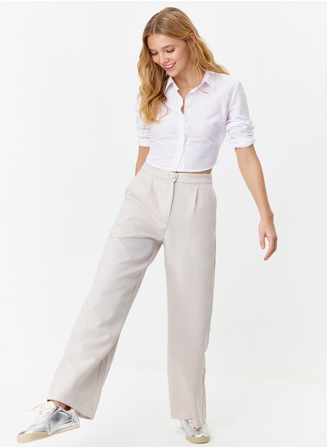 Gray Wide Leg/Wide Leg Pleated Woven Trousers TWOSS21PL0189 - pzsku/Z0155505BB620682ADD2BZ/45/_/1739718363/8d254441-b247-4598-8a07-358431064834