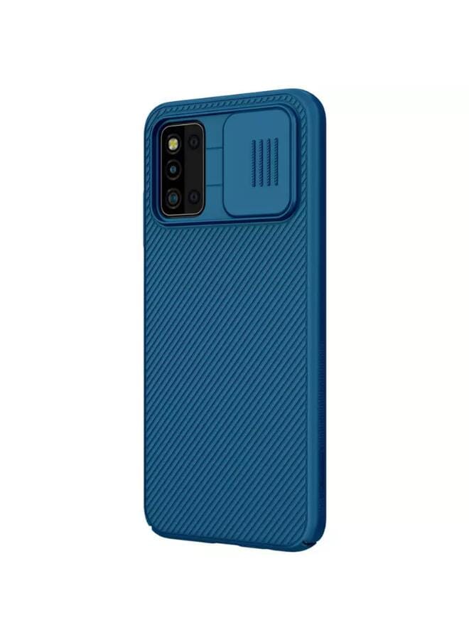 Nillkin CamShield Silicone Back Cover With Slide Camera Protection for Samsung Galaxy F52 5G - Blue - Image 2