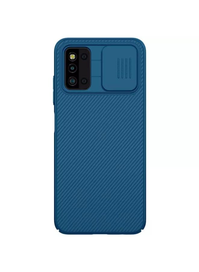 Nillkin CamShield Silicone Back Cover With Slide Camera Protection for Samsung Galaxy F52 5G - Blue - Image 1