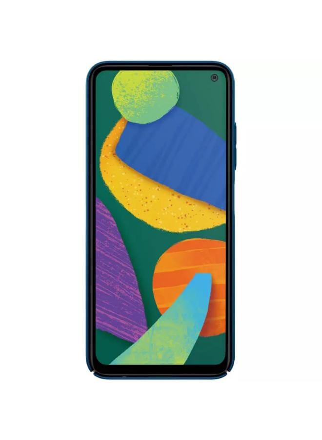 Nillkin CamShield Silicone Back Cover With Slide Camera Protection for Samsung Galaxy F52 5G - Blue - Image 4