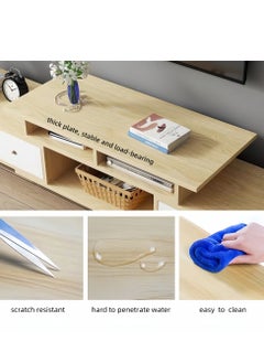 Shofenkei TV Table,TV Stand,TV Cabinet for Living Room and Reception Room  Retractable TV Cabinet with Doors and Storage Drawers  - Image 5