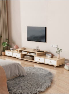 Shofenkei TV Table,TV Stand,TV Cabinet for Living Room and Reception Room  Retractable TV Cabinet with Doors and Storage Drawers  - Image 1