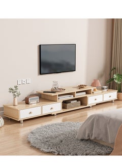Shofenkei TV Table,TV Stand,TV Cabinet for Living Room and Reception Room  Retractable TV Cabinet with Doors and Storage Drawers  - Image 2