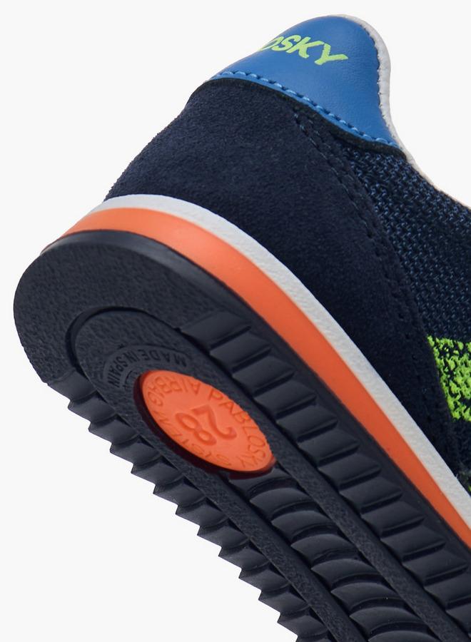 Pablosky Boys' Star Print School Sneakers With Hook And Loop Closure - Image 5
