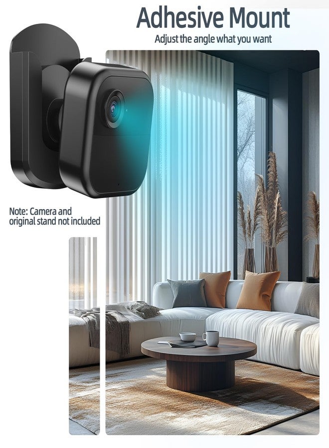HOGEE 3 Pack Blink Camera No Drilling No Screws Wall Mount Bracket, Adhesive Blink Outdoor Camera Mount for Blink Outdoor 4 / Blink Mini/Mini 2 / Blink Indoor Cameras, Easy to Install (Black) - Image 3