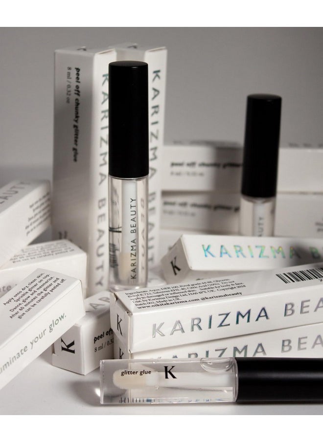 KARIZMA - Cosmetic Glitter Glue, The Original Peel Off Formula. KARIZMA Beauty. Face Chunky Glitter Glue Adhesive Body Cosmetic Makeup Glitter Primer - Image 1