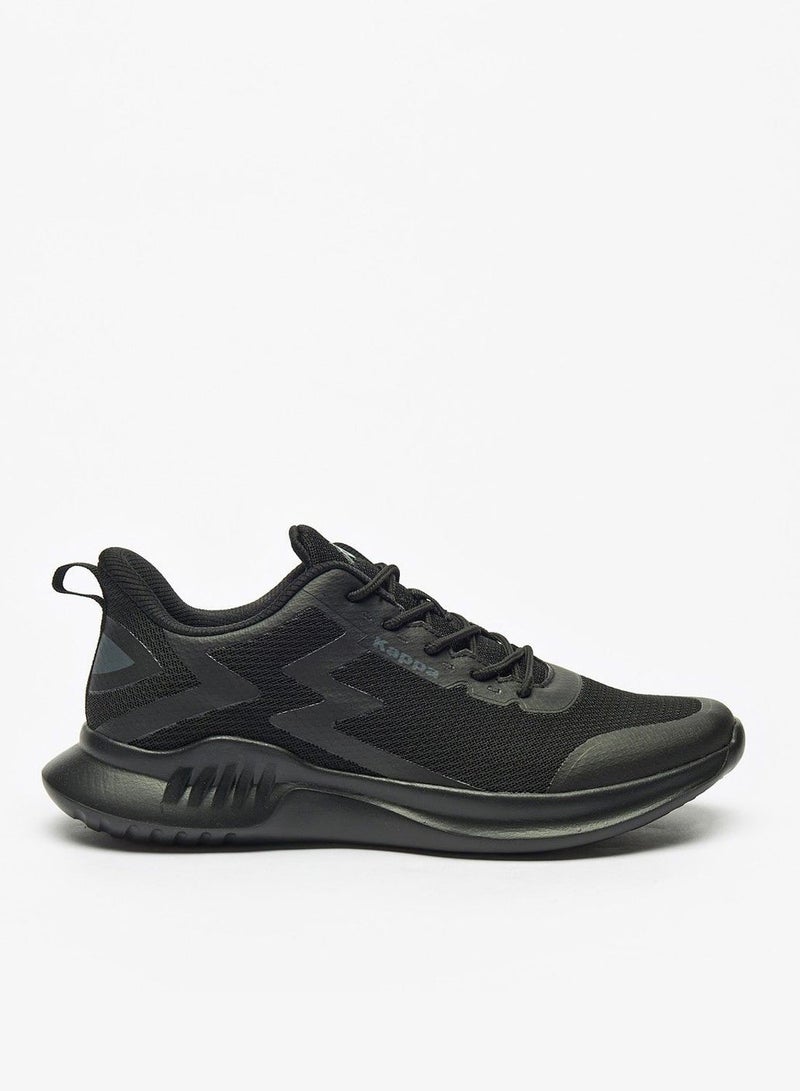 Kappa Mens Textured Lace Up Low Ankle Sneakers - Image 1