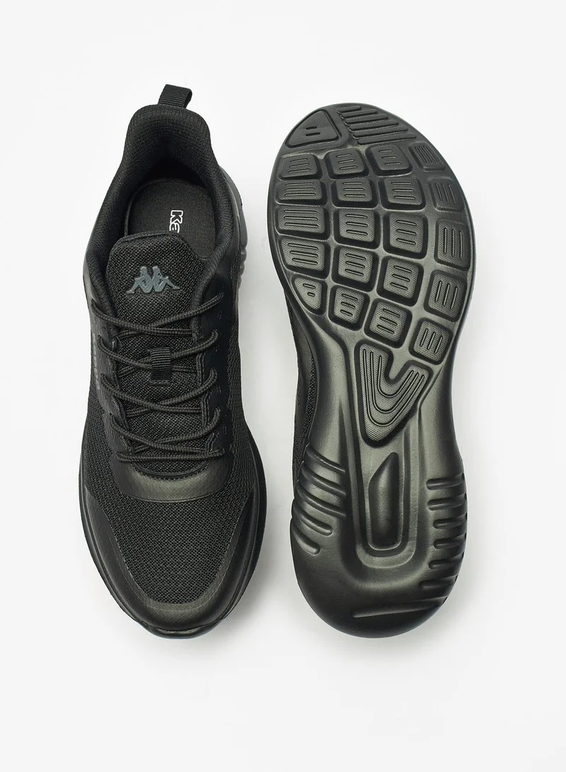 Kappa Mens Textured Lace Up Low Ankle Sneakers