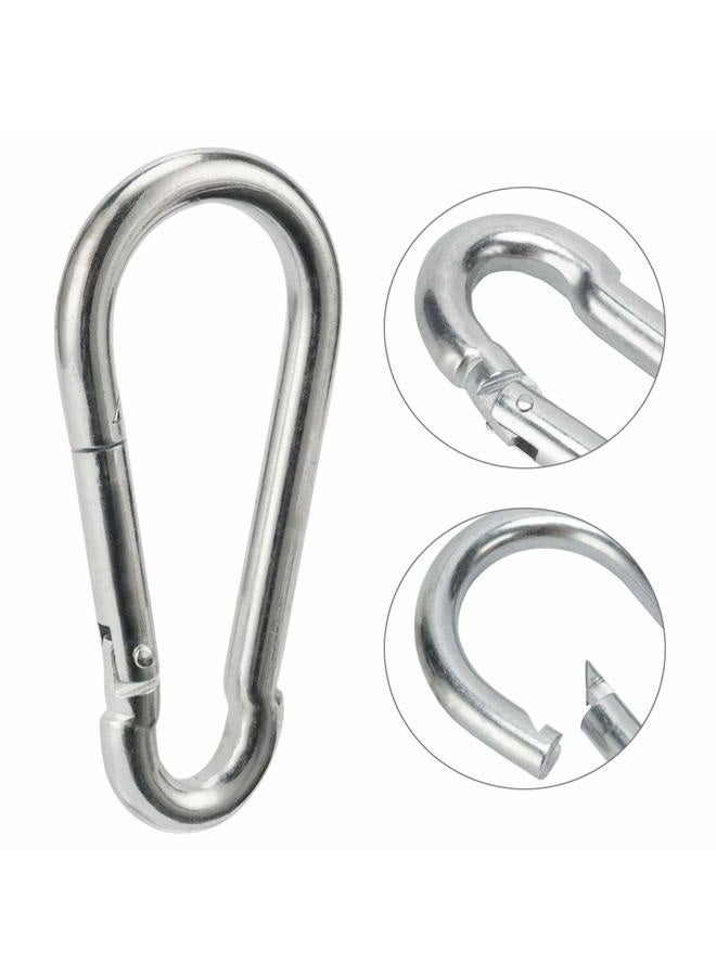OWAYOTO Carabiner Clip 4 Inch Spring Snap Hook Heavy Duty 2pcs 10x100mm for Hammock Punching Bags Swing Chairs Gym Equipment Camping Hiking - Image 3