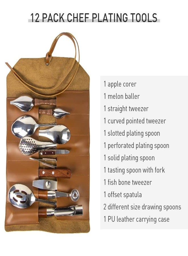 DUEBEL 13 Piece Professional Chef Culinary Plating Kit - Stainless Steel Culinary Plating Tool Set for Perfect Presentation - Image 2