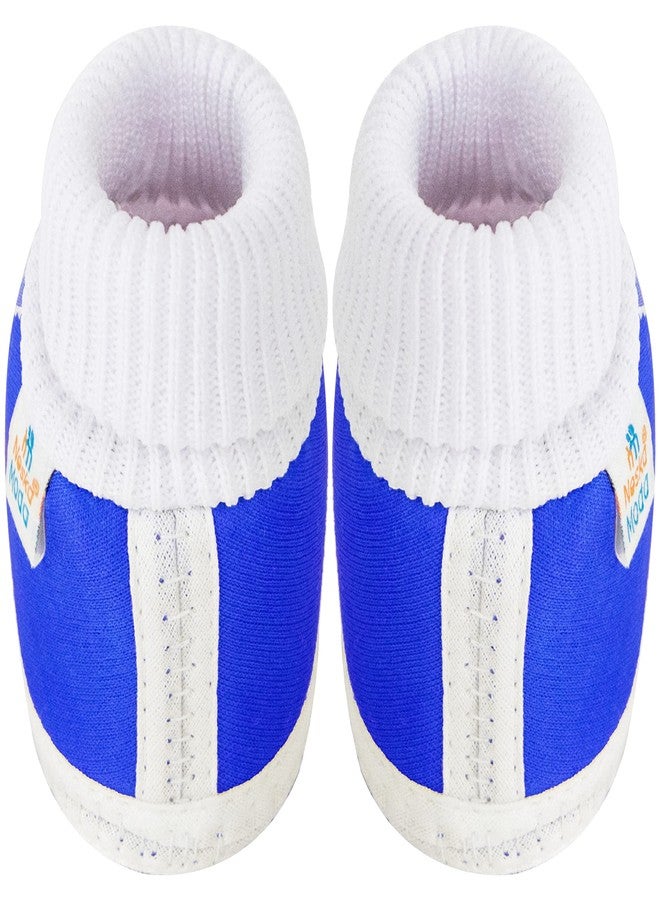 Neska Moda Baby Girls Booties For 6 to 12 Months (Blue) - Image 4
