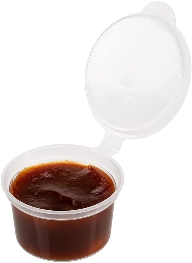 Generic عبوة 2 أونصة من أكواب الشوت، 20 كوب ميكروويف - عبوات صلصة بلاستيكية متينة يمكن التخلص منها حاويات صلصة بلاستيكية يمكن التخلص منها للعينات أو التوابل أو الزينة (20 كوبًا، 60 مل) 