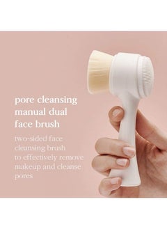 NOONI Nooni Pore Cleansing Tool - Manual Dual Brush | Facial Massager and Exfoliator, Soft Bristle & Silicone Brush, 1 Count  - Image 2