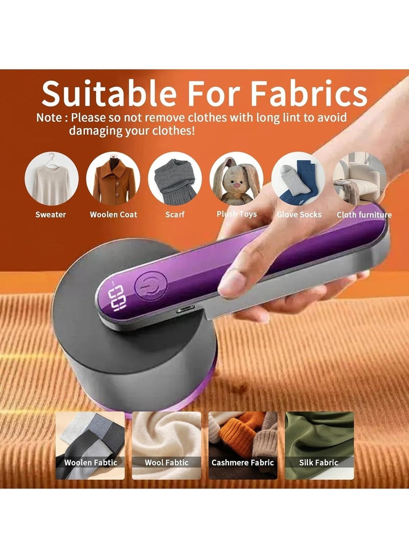 ARNOTEC ماكينة حلاقة الوبر الكهربائية، قاطعة الوبر القابلة لإعادة الشحن، ماكينة حلاقة الوبر القابلة لإعادة الشحن عبر USB، مزيل الوبر مع 6 شفرات من الفولاذ المقاوم للصدأ، إزالة الوبر بسهولة - Image 2