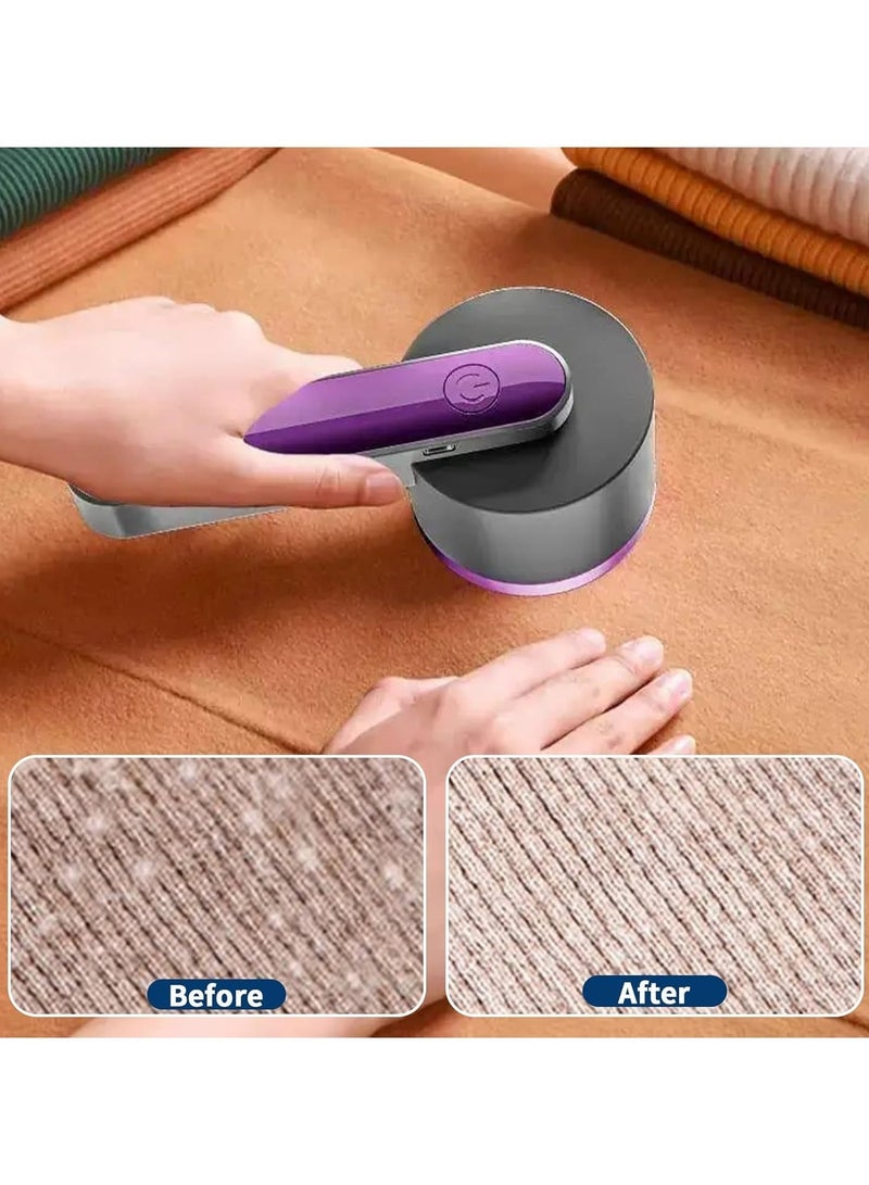 ARNOTEC ماكينة حلاقة الوبر الكهربائية، قاطعة الوبر القابلة لإعادة الشحن، ماكينة حلاقة الوبر القابلة لإعادة الشحن عبر USB، مزيل الوبر مع 6 شفرات من الفولاذ المقاوم للصدأ، إزالة الوبر بسهولة - Image 3