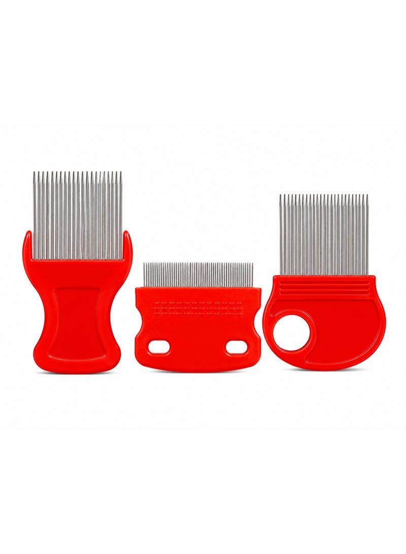 Multicolor Head Lice Removal Comb – 3 Pieces - Image 1