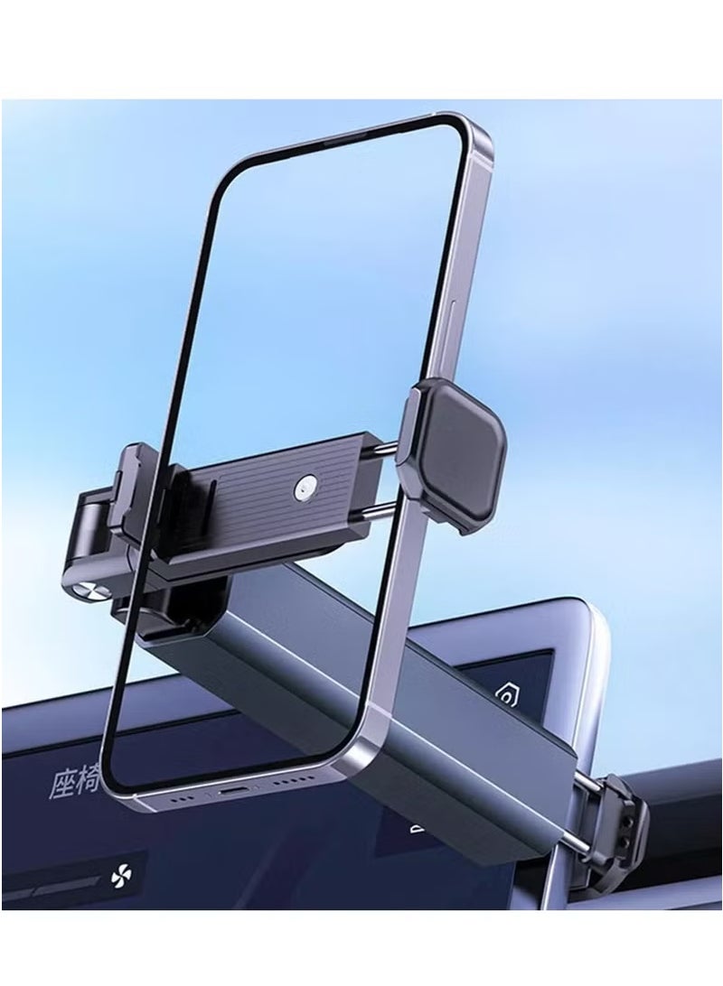 vesus irplane Phone Mount,Travel Must Haves Phone Stand | 360 Degree Rotation Foldable Pocket Size Phone Holder for Airplane Seat Back, Tray Table, Car Back Seat, Trunk, - Image 3