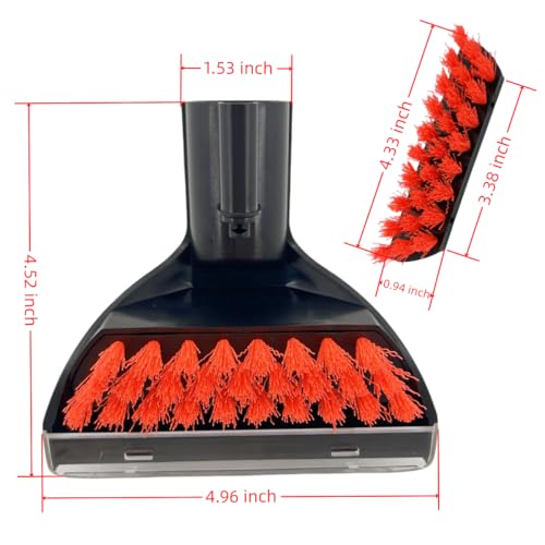 Sionlan Upgraded 5.3in 1400B Little Green Machine Multi-Purpose Tools Stair Brush Replacement Parts Compatible for 4075 3194 3353 2458 3588F 1986 1425 2513E 3624 Tough Stain Brush Tool Attachments(Black 1+2) - Image 2