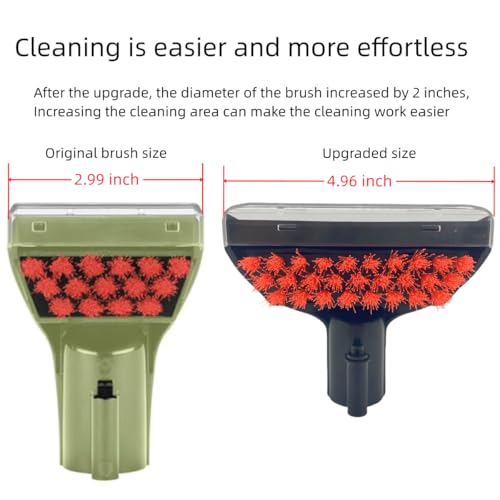 Sionlan Upgraded 5.3in 1400B Little Green Machine Multi-Purpose Tools Stair Brush Replacement Parts Compatible for 4075 3194 3353 2458 3588F 1986 1425 2513E 3624 Tough Stain Brush Tool Attachments(Black 1+2) - Image 5