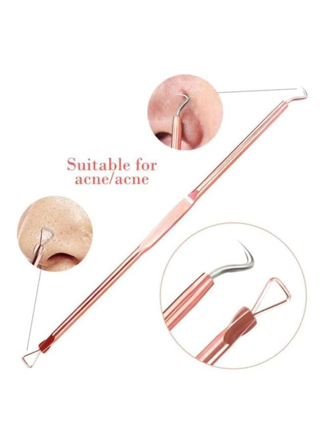 docooler 4-Piece Beauty Makeup Blackhead Remover Tool Set Rose Gold/Silver - Image 2