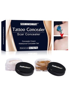 Tattoo Concealer,Concealer To Cover,Waterproof Tattoos Cover Up Makeup Concealer Set,Tattoo Scar Birthmarks Vitiligo,Waterproof Concealer