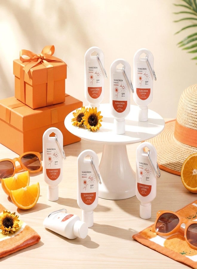 Leelosp 12 Pcs SPF 46 Mini Sunscreen with Carabiner Multi-pack Travel Size 2 oz Water Resistant Sunscreen for Women Mother's Day Gift Summer Beach Trip Supplies Wedding Bridal Shower Thank Guest Gift - Image 4
