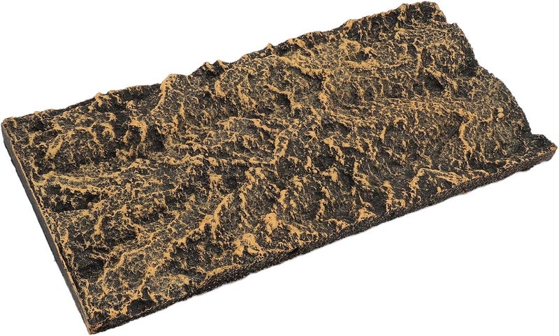 Rock Terrarium Background Board, Reptile Tank Background, High Simulation PU Habitat Climbing Decoration with Clear Texture for Rainforest Aquarium and Fish Tank (26.5 * 12.5cm) - Image 2