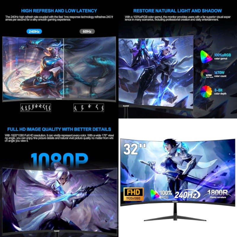 Generic Generic Gaming Monitor 32 inch Z01564A9AF4ADD92B3F44Z