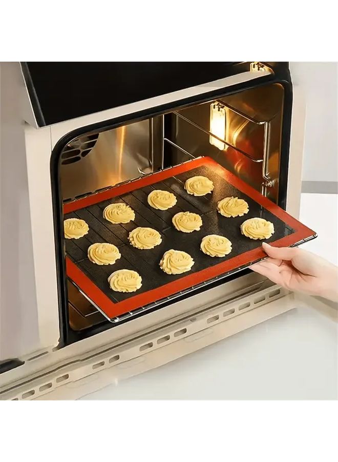 2pcs Silicone Baking Mats with Ventilation Holes Non Stick Oven Liners Easy Clean - Image 5
