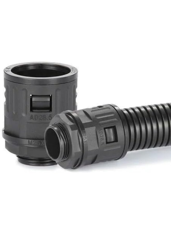 Biella Biella 5PCS PVC Conduit Flexible Adaptor (Clip Type) â€“ 20mm Cable Gland Connector for Corrugated Tubing, Quick-Install Electrical Fittings for Panels & Enclosures  - Image 4