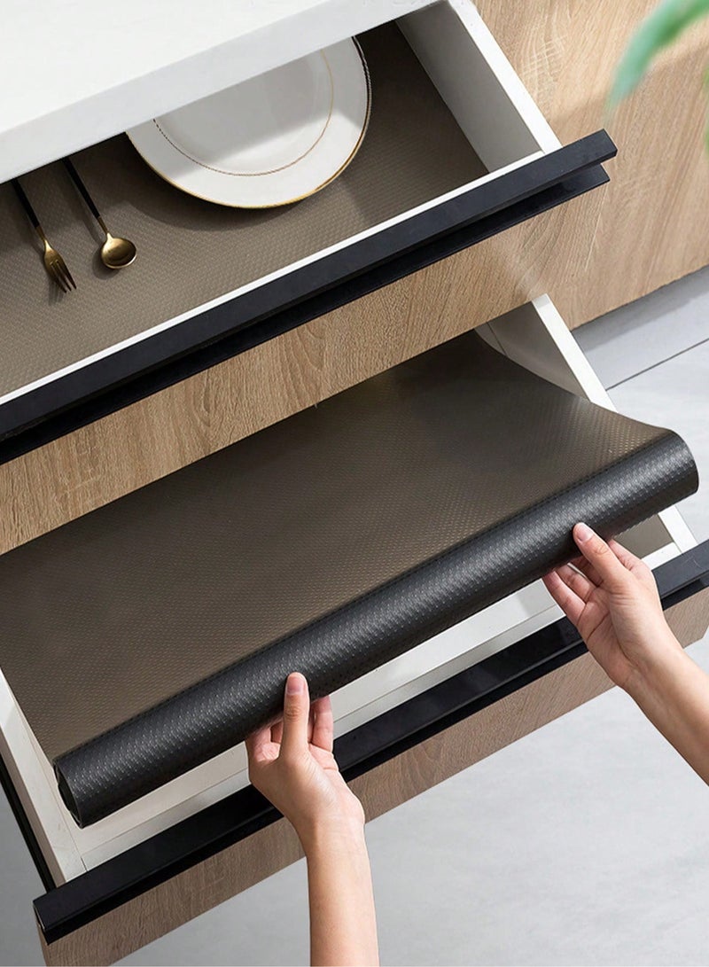1 Roll Non-Slip Kitchen Cabinet Liner – Waterproof, Moisture-Proof, and Dust-Proof Shelf and Drawer Mat – Cut-to-Fit Pad for Kitchen Cabinets, Refrigerators, Bathrooms, and Dresser Drawers – Ideal for Organizing, Protecting Surfaces, and Maintaining Cleanliness – Durable, Washable, and Easy to Clean  - Image 1