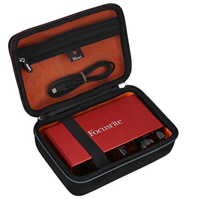 Mchoi Hard Eva Travel Case Compatible With Focusrite Scarlett 2I2 (3Rd Gen) 4Th Gen Usb Audio Interface And Accessories, Case Only - Image 1