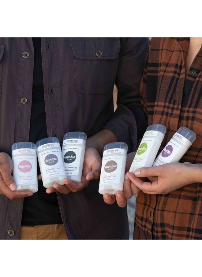 HUMBLE SIMPLE AND TRUE. - HUMBLE BRANDS Aluminum-Free Deodorant, Vegan and Cruelty- free, Formulated for Sensitive Skin, Bergamot & Ginger, 2.5 Ounce (Pack of 1) - Image 1