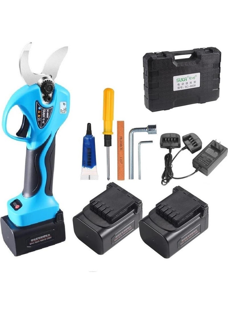 Suca - Sc 8608A Without Screen Cordless Pruning Shears with Extension Tool 38MM 2 Batteries - Image 1