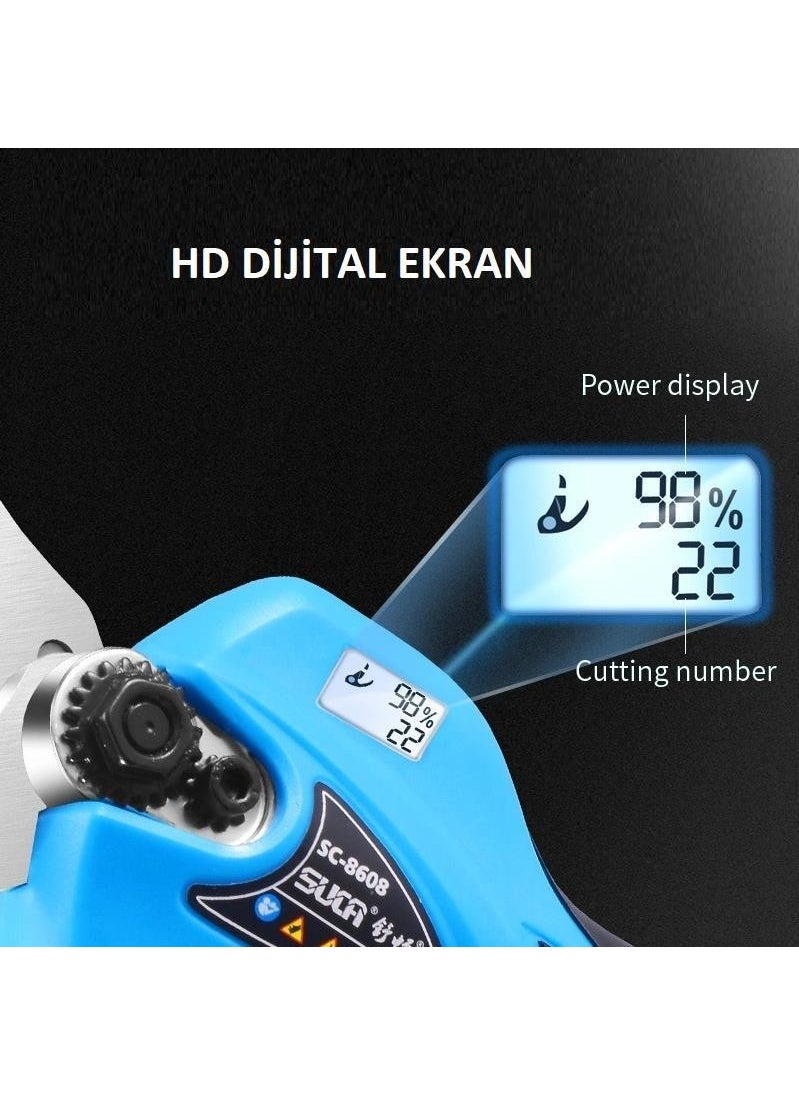 Suca - Sc 8608A Without Screen Cordless Pruning Shears with Extension Tool 38MM 2 Batteries - Image 1