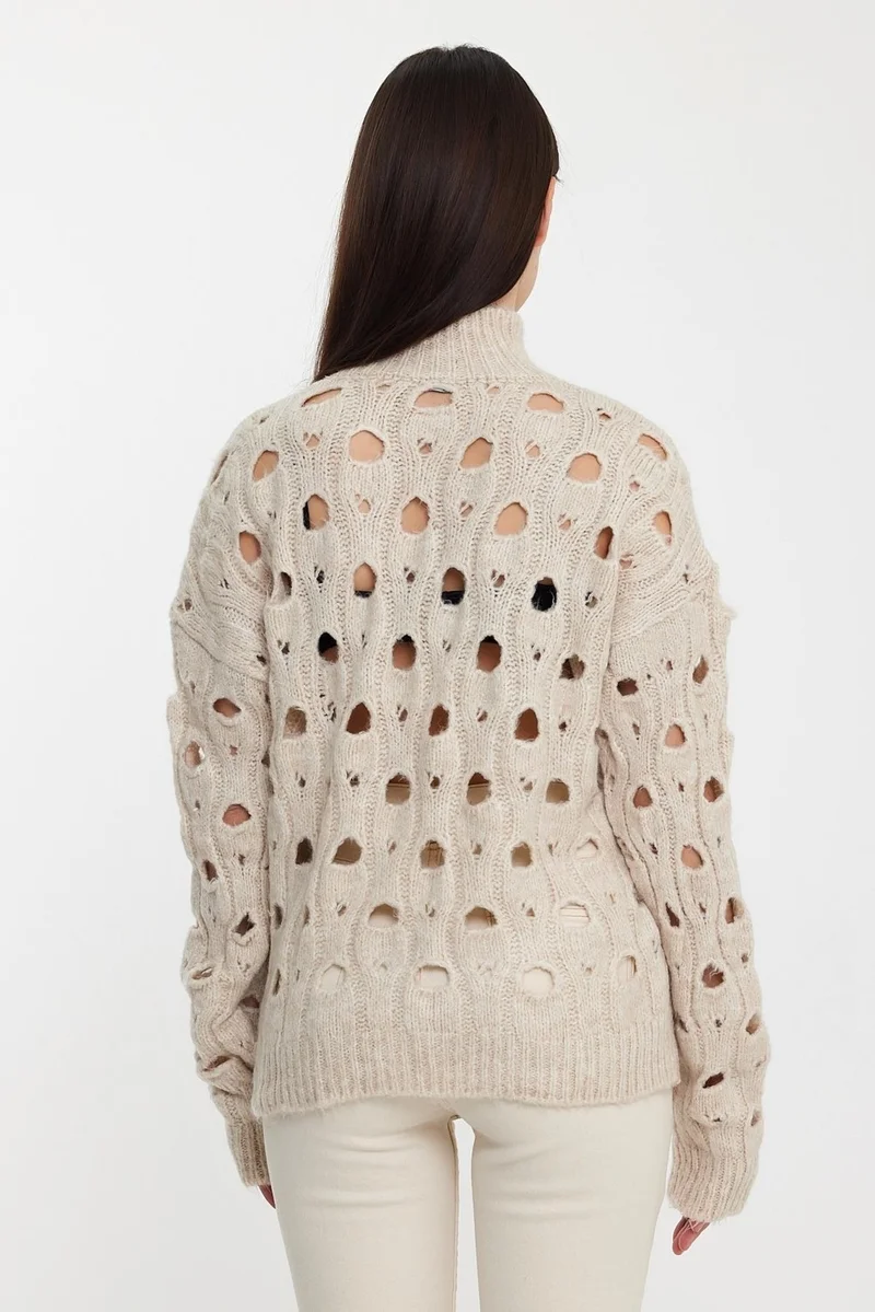 Alexandergardi Alexandergardı Hole Knitwear SWEATER (A92423-S)