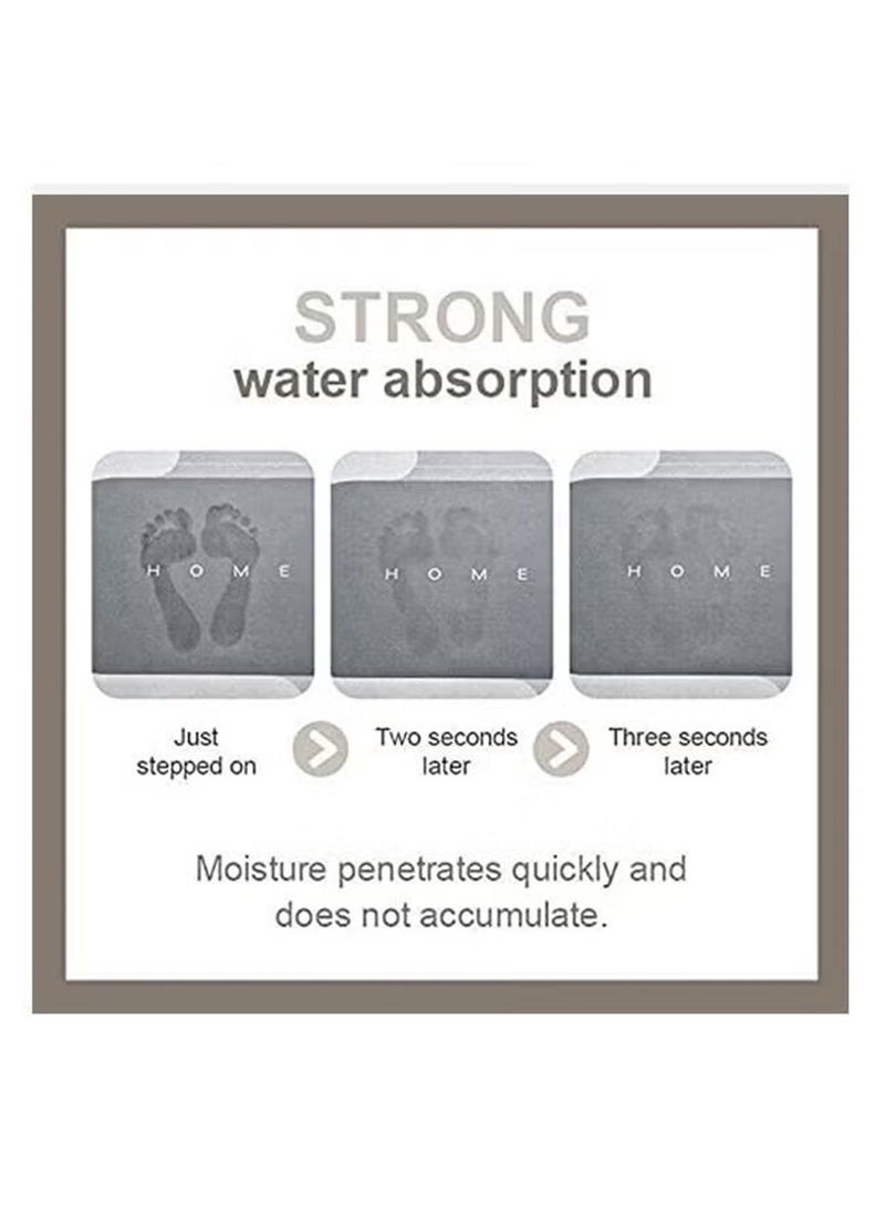 Bathroom Floor Mat, Non-Slip Absorbent Bath Rug for Bathroom, Shower, Toilet – Waterproof  Quick Dry Anti-Fouling Mat, Easy to Clean, Durable  Formaldehyde-Free Material, Soft Comfortable Carpet for - Image 4