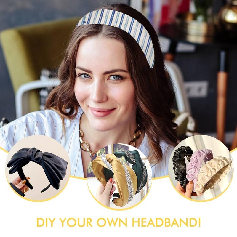 HOMEMATES Fancy Matte Hair Band Plastic Teeth Comb Headband Multicolor Pack Of 12 Pcs For Womens  Girls - Image 4