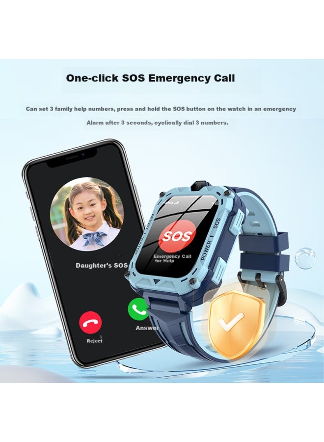 Ozing [upgraded Drop-resistant Version] Children's Smarch Phone 4g Full Network Compatible For Elementary, Middle And High School Students Precise Positioning Waterproof Video Call Sim Card Compatible Smarch - Image 4