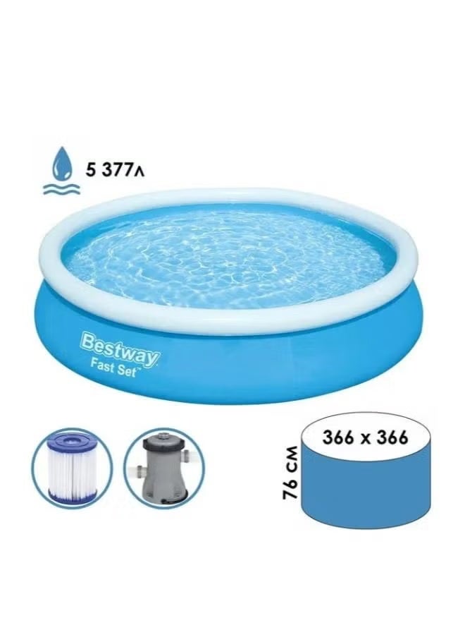 Bestway Quick-install inflatable Wi-Fi pool with filter - fast, clear, and convenient - Image 1