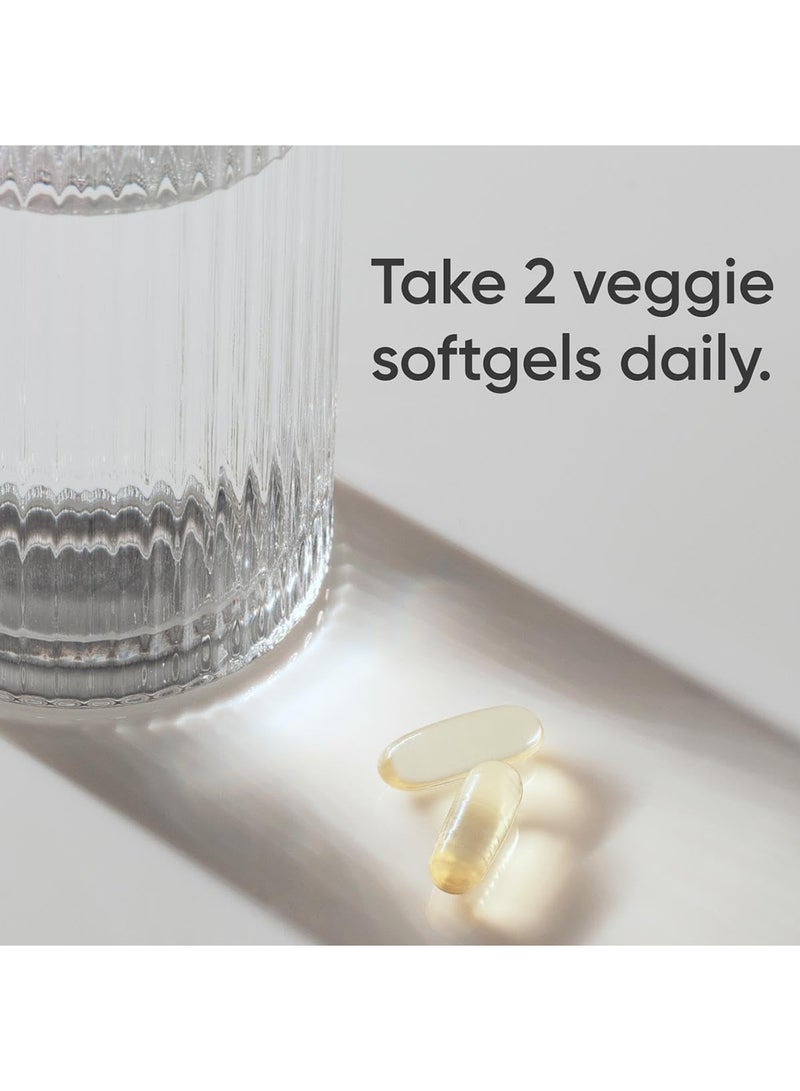 SPORTS RESEARCH Vegan Omega-3 Fish Oil from Algae - High Levels DHA And EPA Fatty Acids - 60 Softgels, Carrageenan Free - Image 3