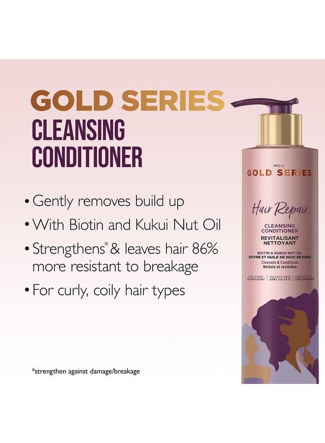 Pantene Pantene Pro-V Gold Series Hair Repair Cleansing Conditioner with Biotin, 9.1 fl oz  - Image 3