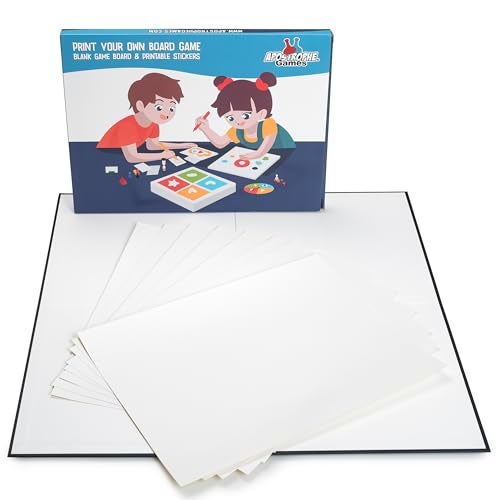 Apostrophe Games Print Your Own Board Game 1 Game Board 1625 x 1625 with Printable Sticker Sheets Create Your Own Board Game DIY Family Board Games - Image 1