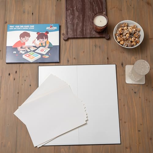 Apostrophe Games Print Your Own Board Game 1 Game Board 1625 x 1625 with Printable Sticker Sheets Create Your Own Board Game DIY Family Board Games - Image 5