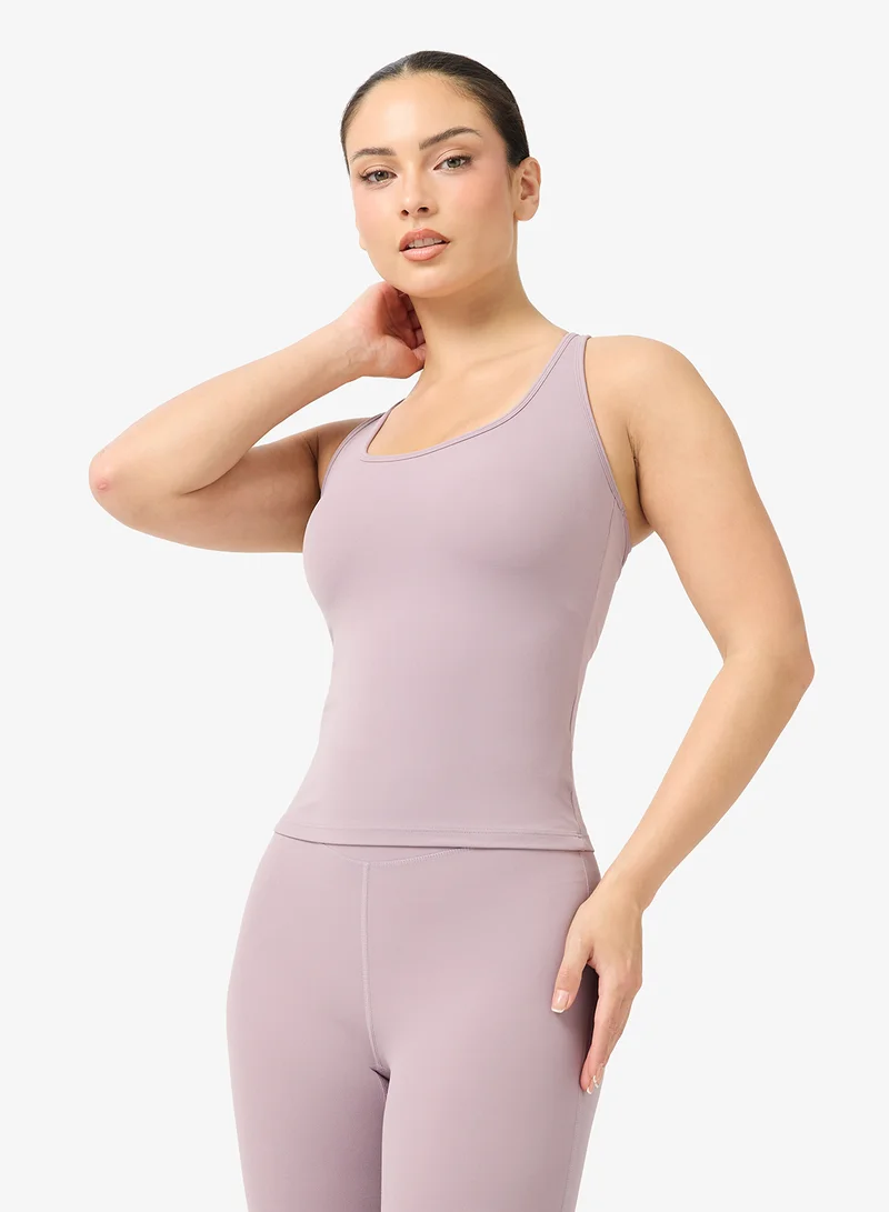 FRWD  Soft Touch Racer Back Seamless Top & Flared Pant Set for Women | Best Price UAE