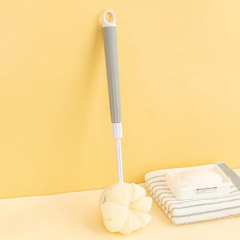 Uonlytech 2pcs 2-in-1 Retractable Handle Bath Brush and Soft Bristle Back Scrubber for Shower Exfoliating Body Brush Suitable for Elderly and Pregnant Women - Image 5